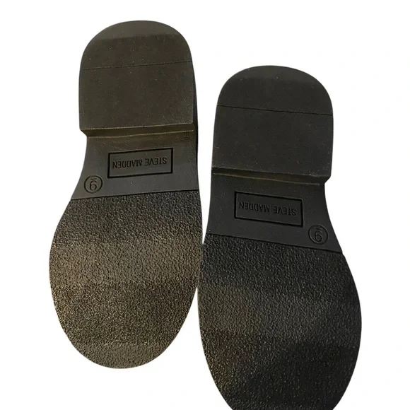 Kids Black Boot with Colorful Patches Steve Madden Sz 9 Unisex New - Picture 3 of 8